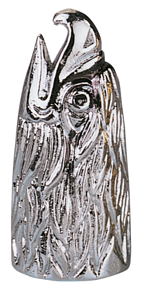 GZP Eagle head valve stem cover chrome