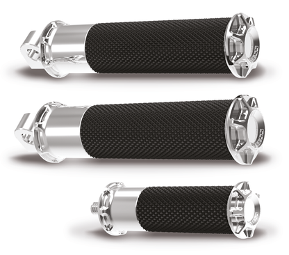 BEVELLED FUSION FOOTPEGS, CHR