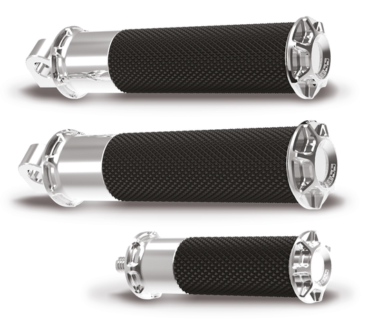 BEVELLED FUSION FOOTPEGS, CHR