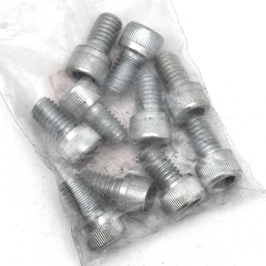 10pck allen bolt 3/8-16x5/8" UNC zinc