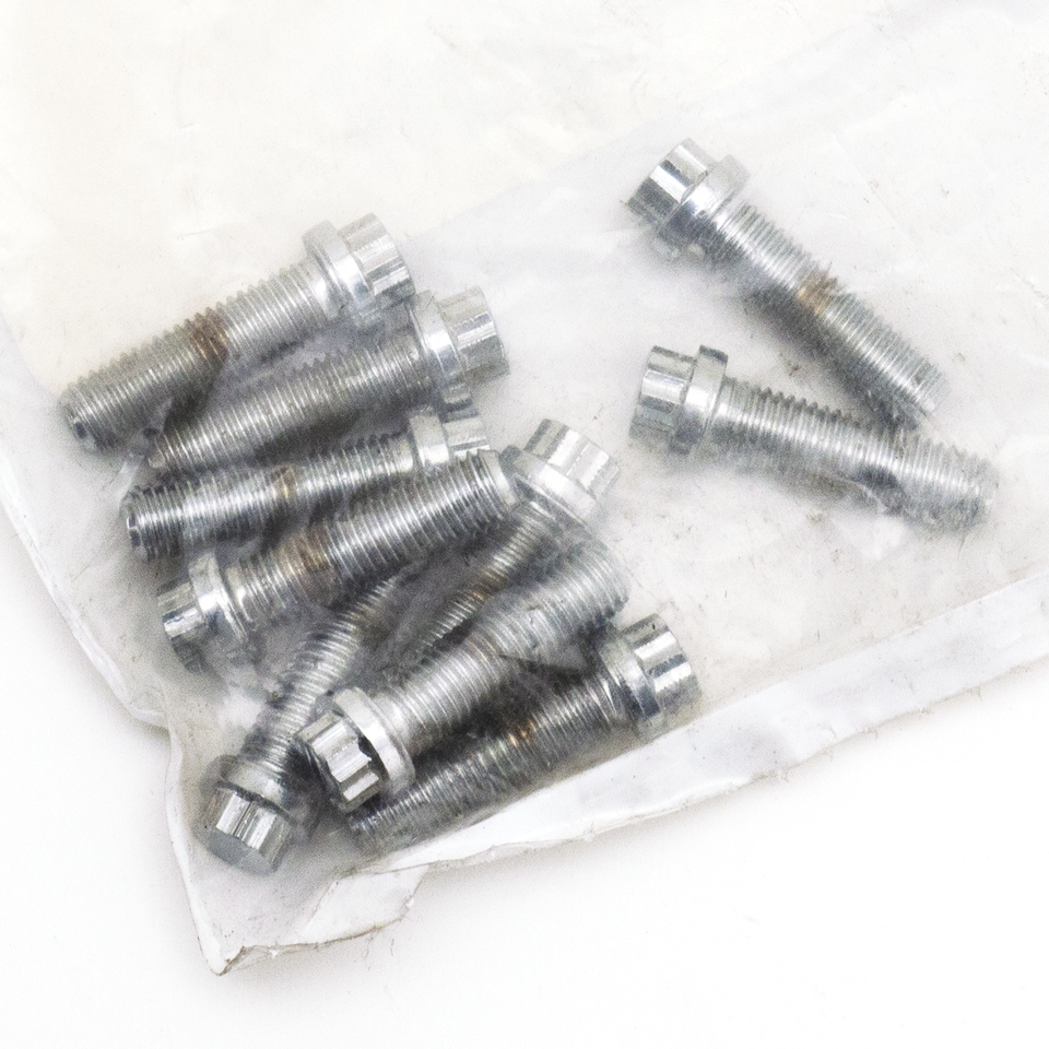 10pck 12-point screw 1/4-28x7/8", UNF
