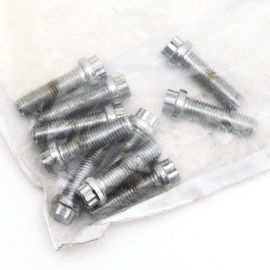 10pck 12-point screw 1/4-28x7/8", UNF