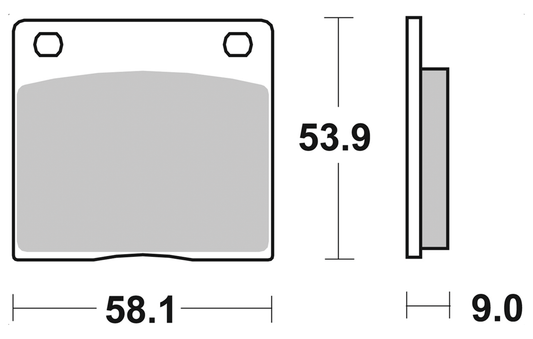 SBS HF Brake pads for GMA large calipers