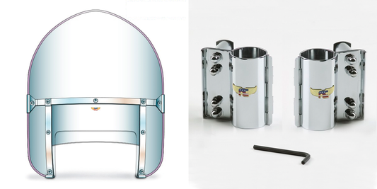 41mm BdHyDy kit peaked top/cupped, clear