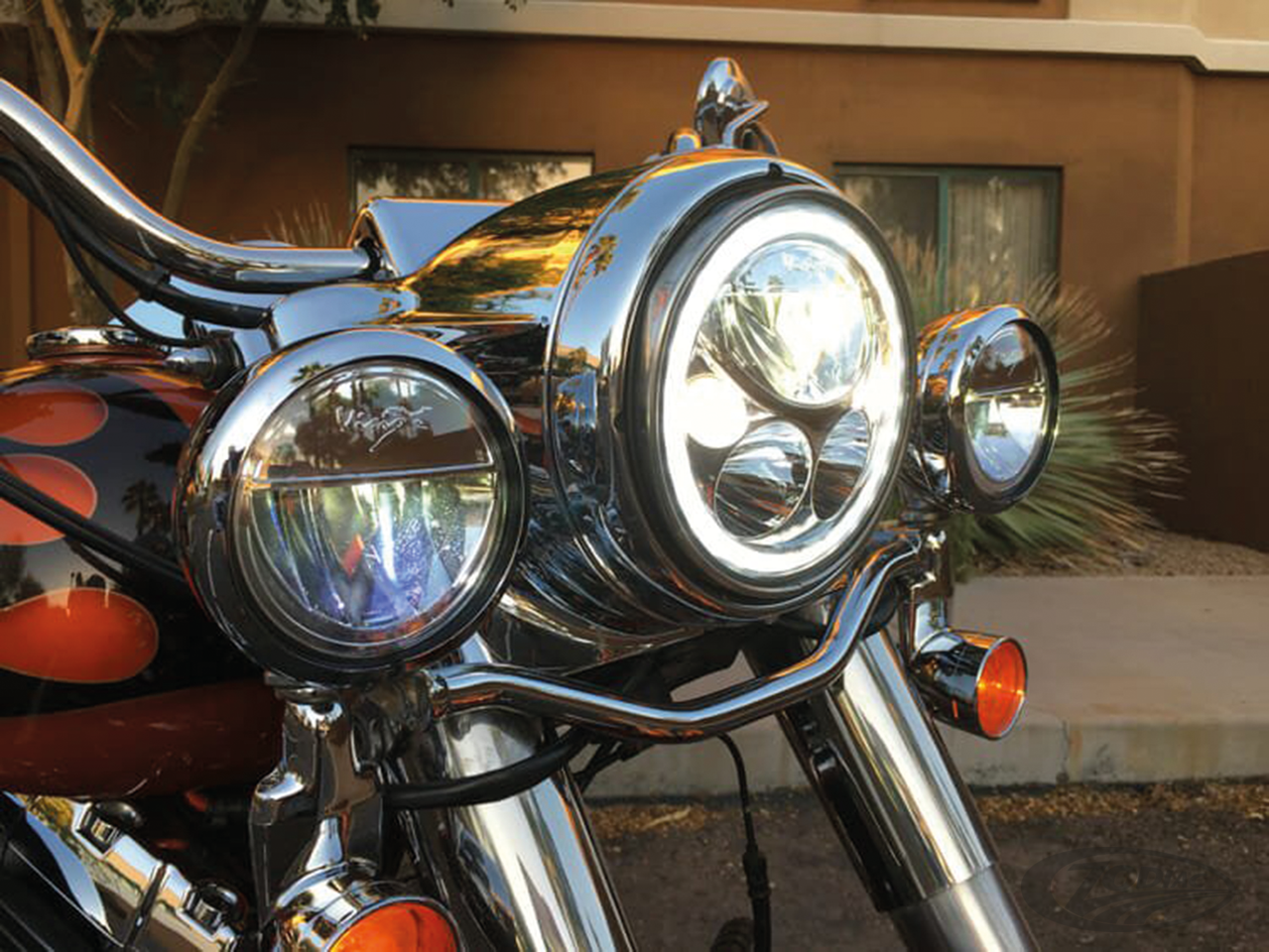 Vision X 4.5" round Chr halo passinglamp