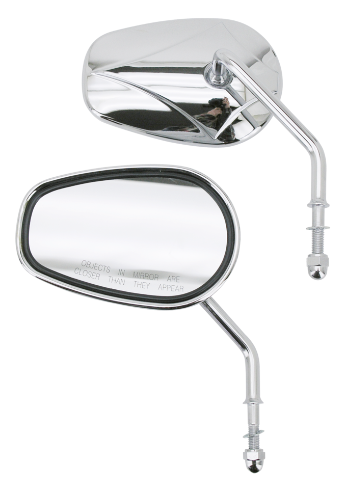 GZP Chrome Diamondback mirror left steel