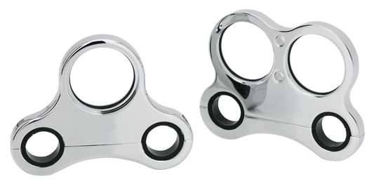 GZP Chr billet single gauge f/T-bar 2 ho