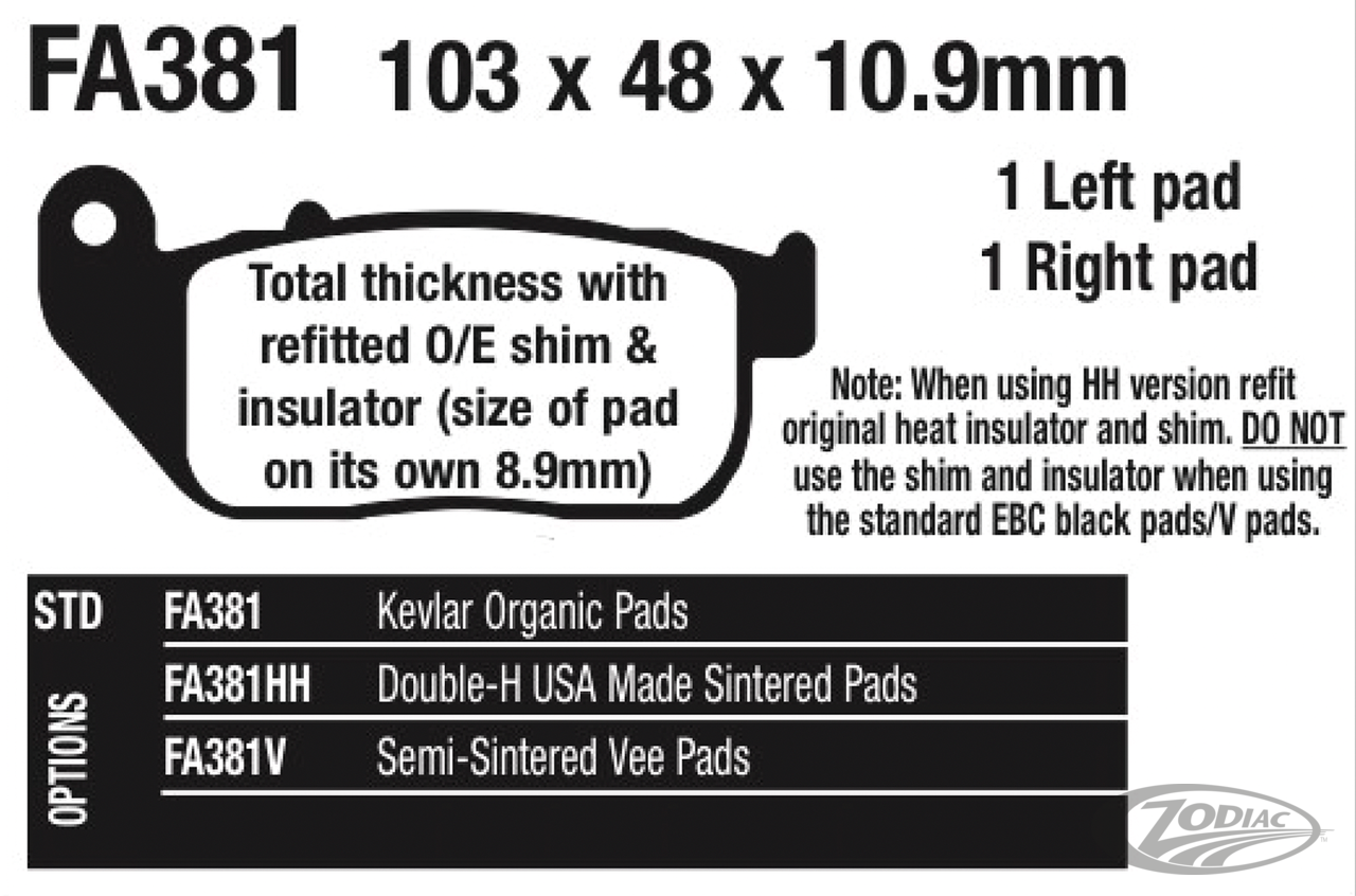 EBC Brake pads XL04-13 front
