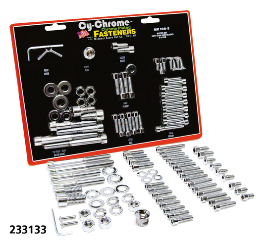 Chrome allen head motor screws FX 77-84