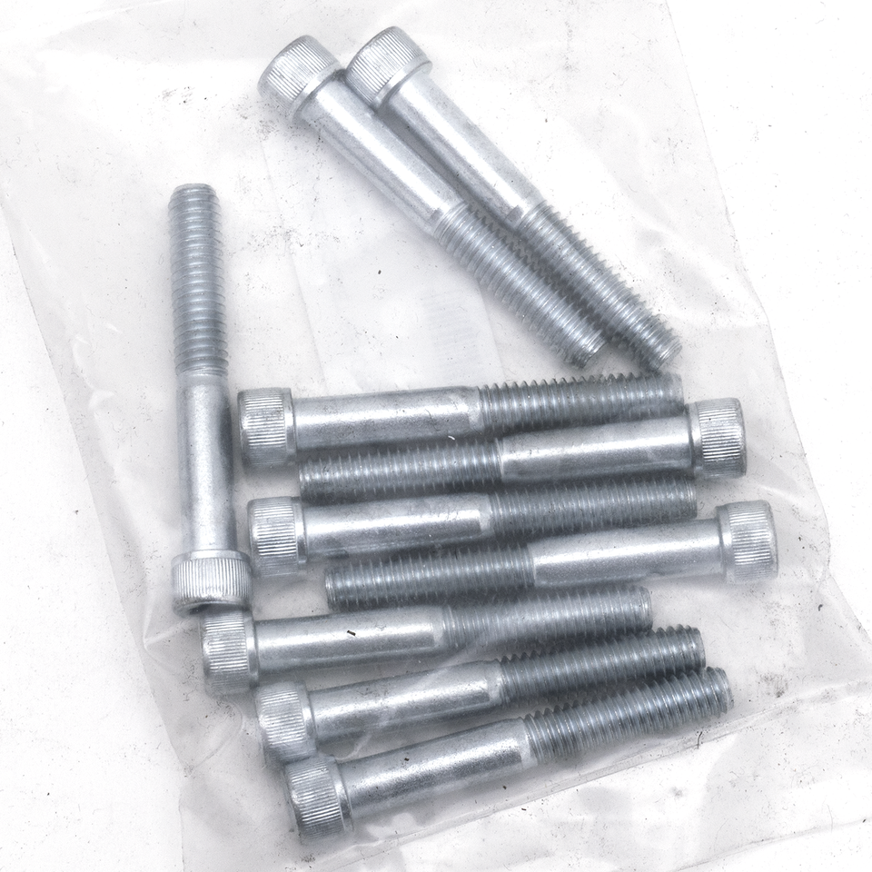 10pck allen bolt 5/16-18x2-1/4" UNC zin