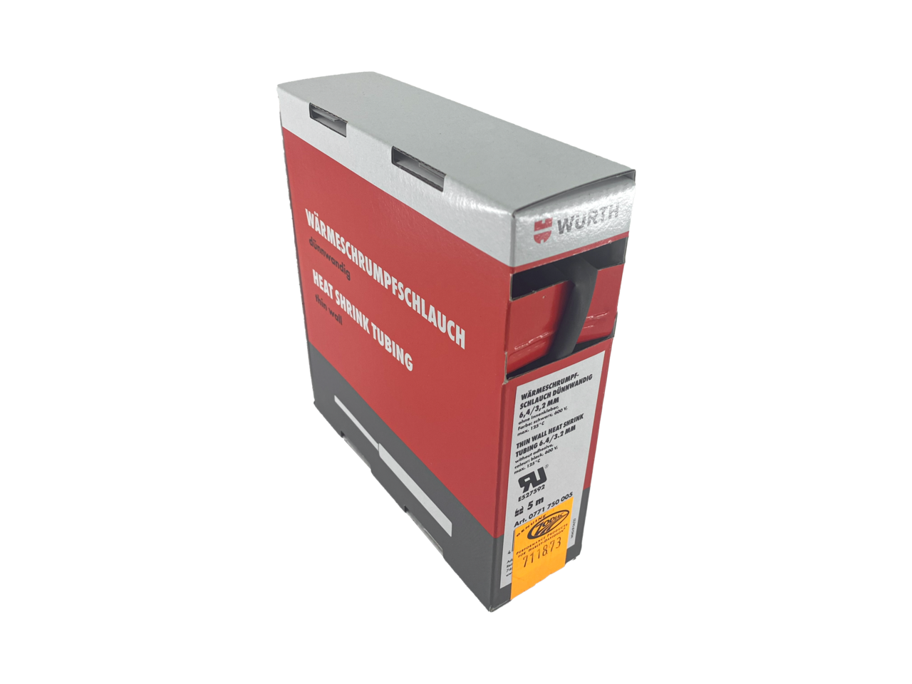 5Meter Shrink socket tube  6.4mm/3.2m