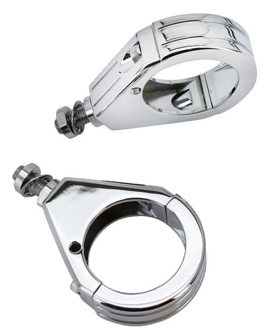 GZP Chr 49mm grooved turnsignal clamps