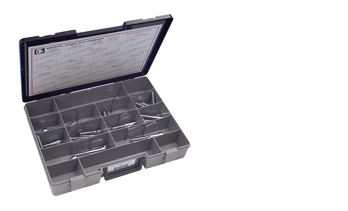 Ass.Tray Chr.Allen head screws 7/16" UNC