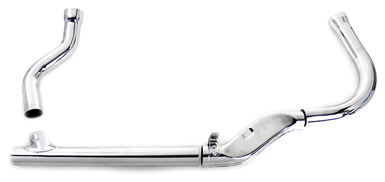2-1 Complete Exhaust Chrome FL58-64