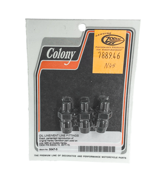 COLONY Oil/vent.line fitting 3pcs PARK