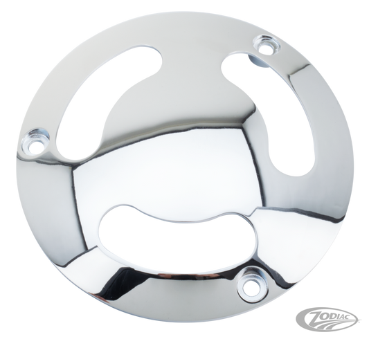 GZP Vented chrome 3-hole derby cover