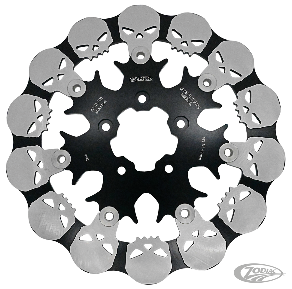 Galfer Skull floating disc 11.5" Front
