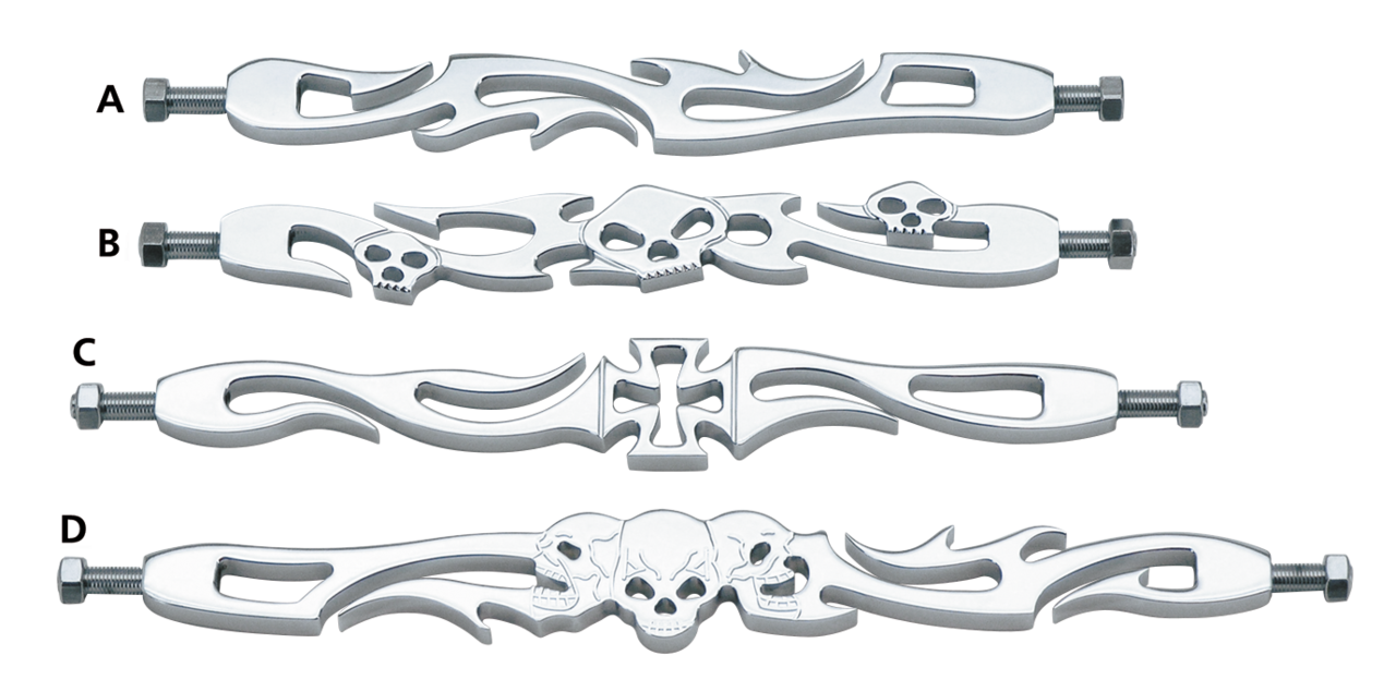 GZP Shift rod Skull LCR Billet Alu Chr11