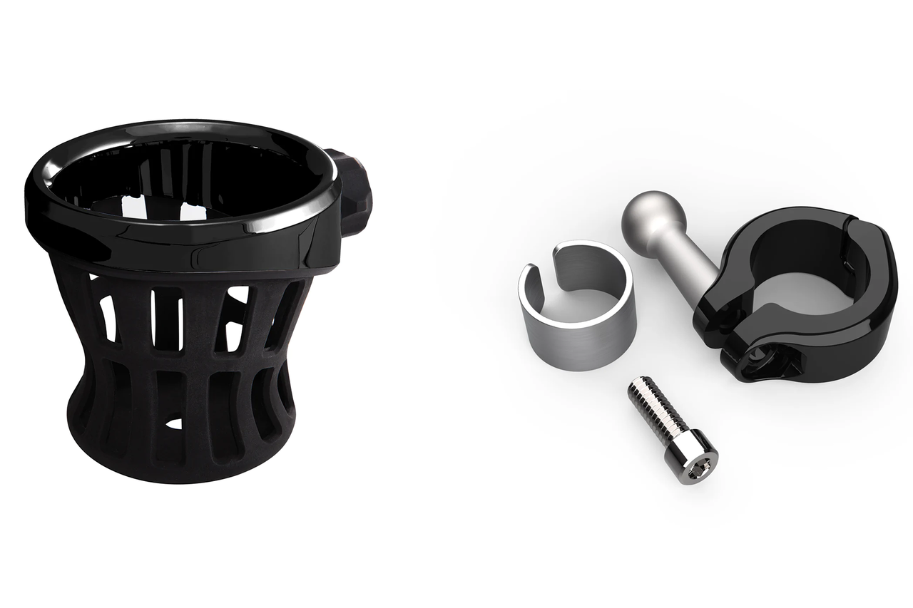 Drink holder 7/8"-1" clamp mount black