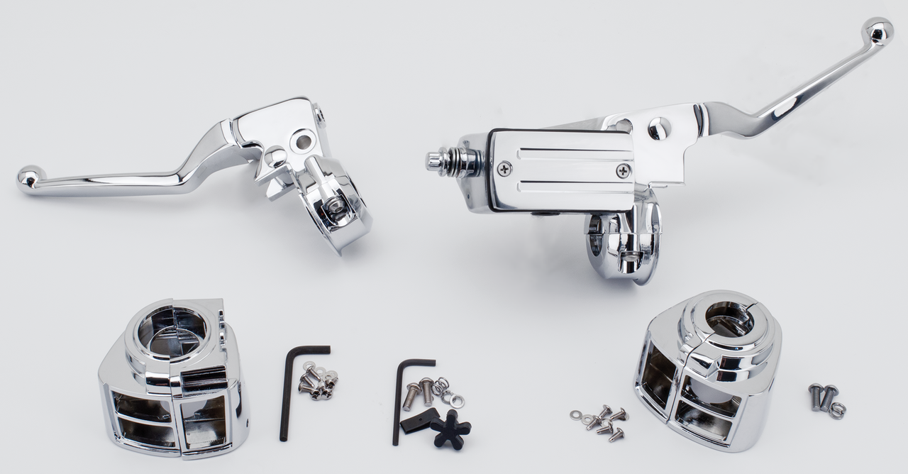 GZP Chrome H/B control kit 82-95 11/16"