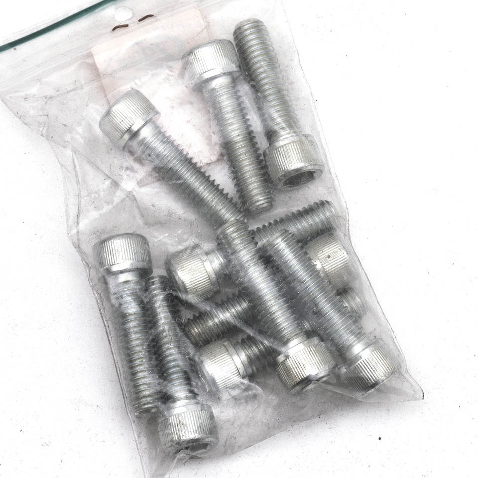 10pck allen bolt 3/8-16x1-3/8" UNC zinc