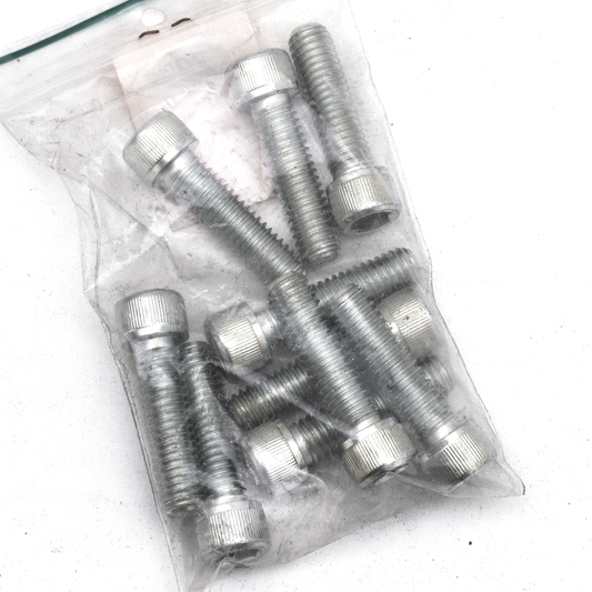 10pck allen bolt 3/8-16x1-3/8" UNC zinc
