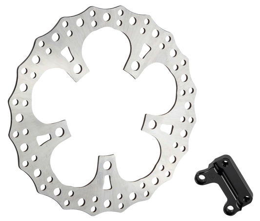 RH 13" Jagged Brake Rotor kit FLH/T14-UP