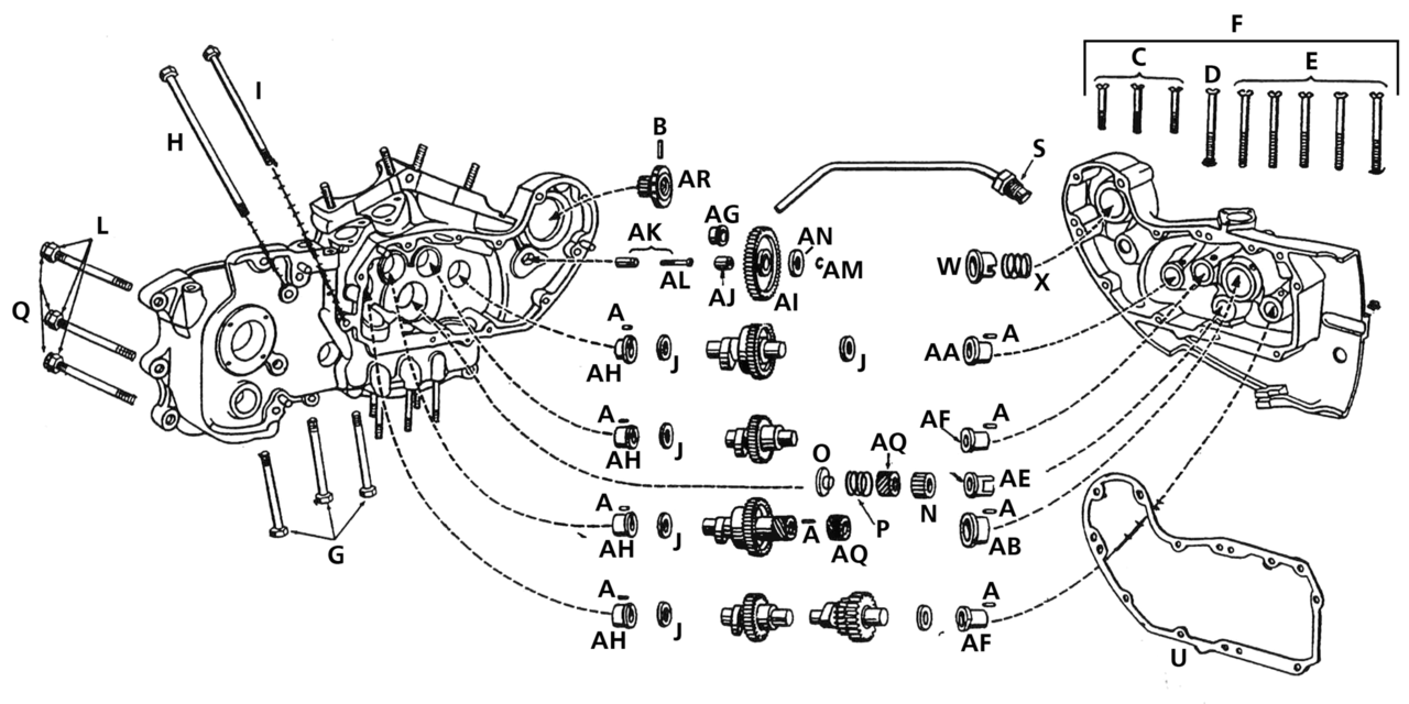 key, timerdrive gear, all models