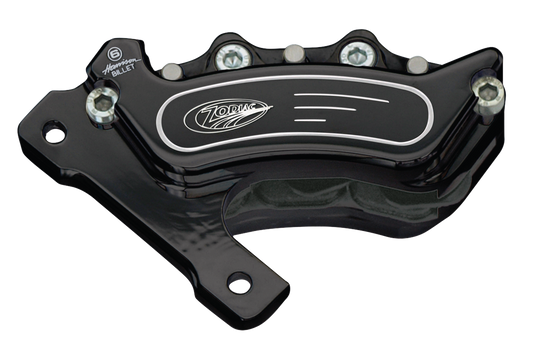 Blk Billet-6 Caliper, fits Fat Bubba L/H