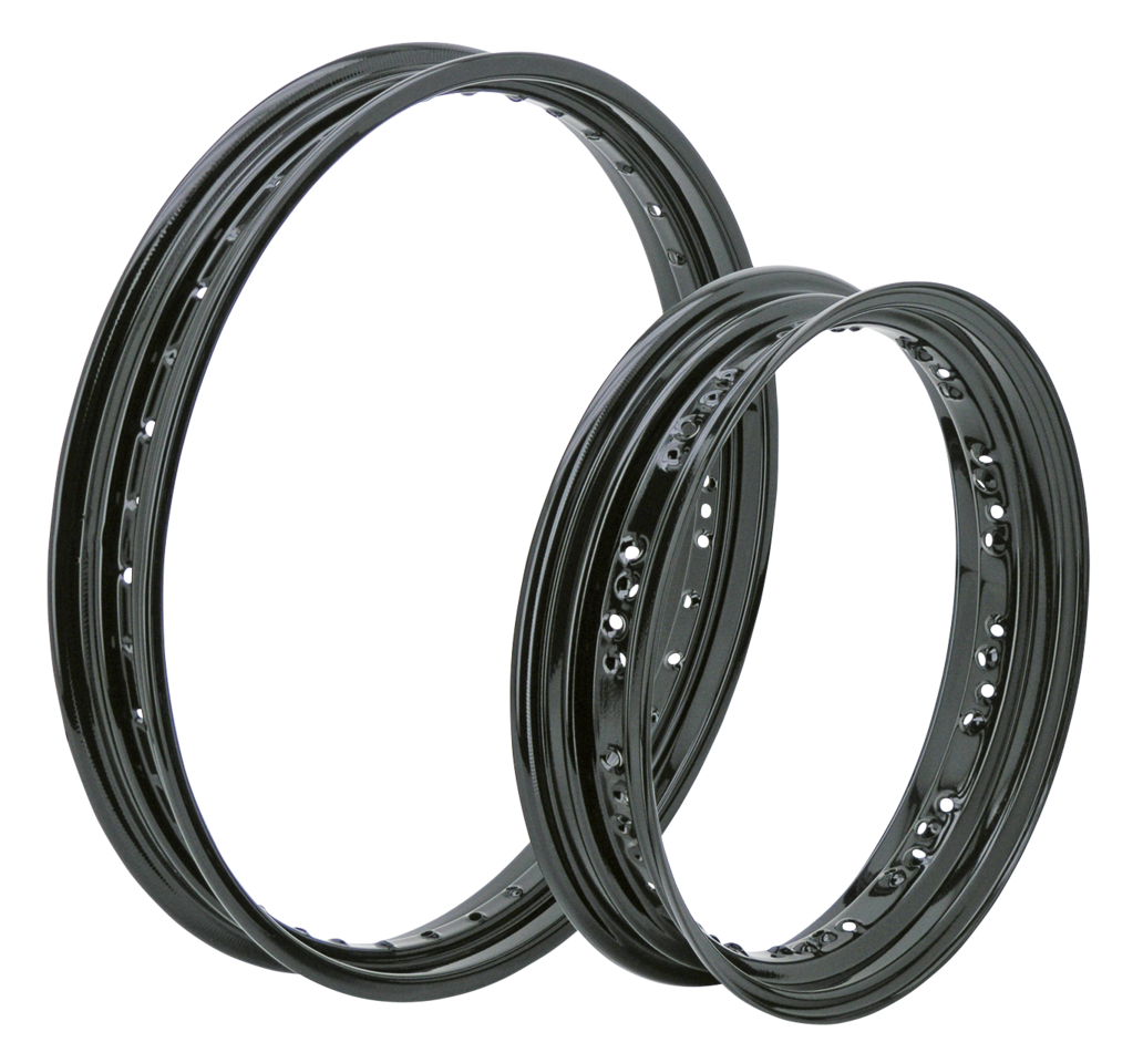 Rim black powdercoated 3.50x16 05-up