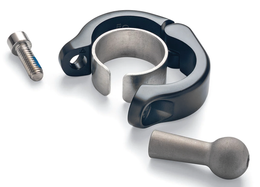 Aluminum Clamp Mount 1-1/8" Black