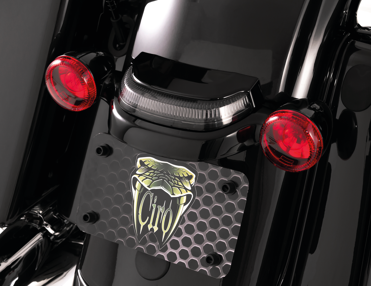 Crown Lightstrike taillight black/smoke