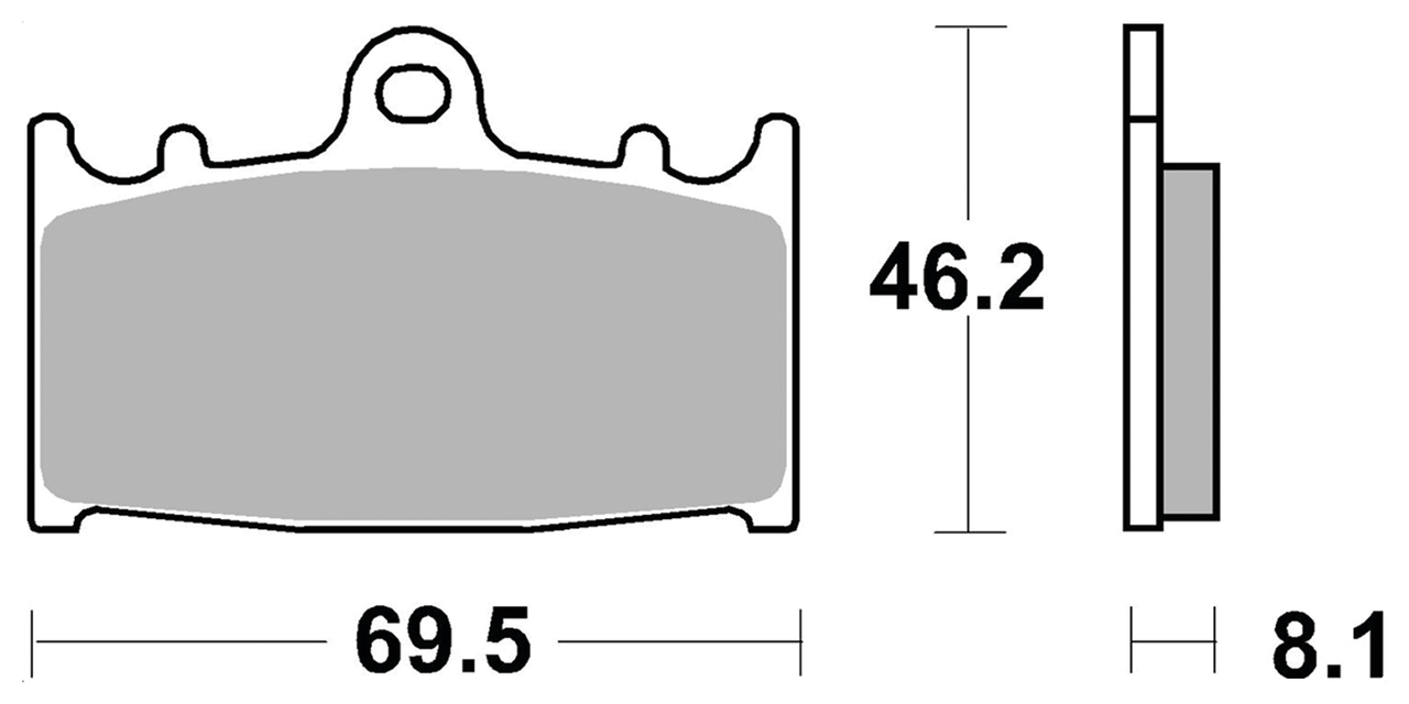 SBS HF brake pads Beringer & ZPN148166/7