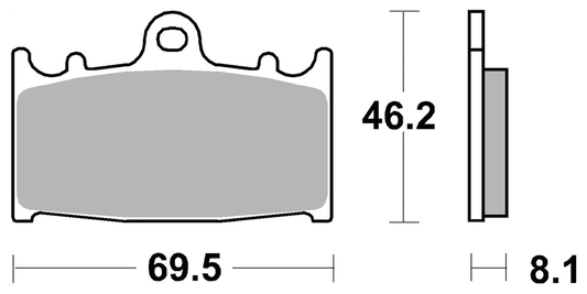 SBS HF brake pads Beringer & ZPN148166/7