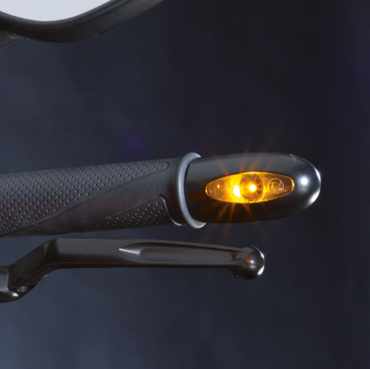 K'mann Turnsignal, Alu, Black, Each