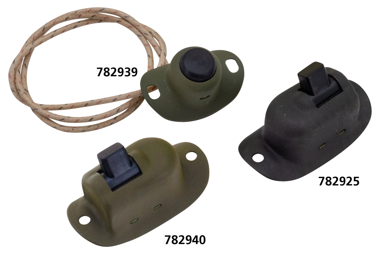 Switch horn military green single wire