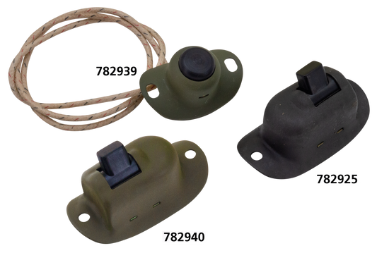 Switch horn military green single wire