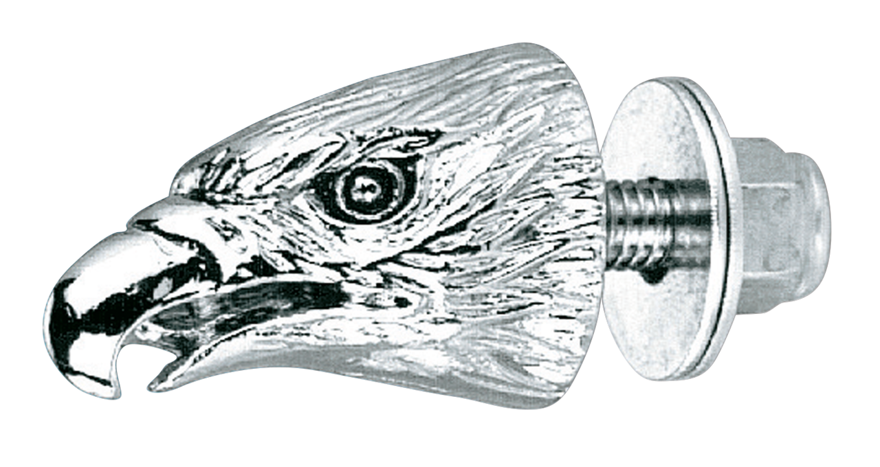 GZP Gold Eagle head krommet red eyes