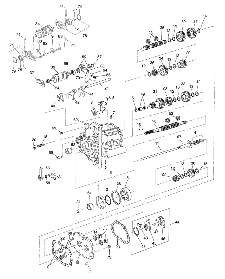 Shifter shaft lever spring
