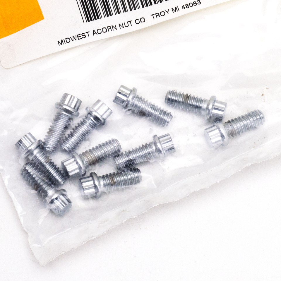 10pck 12-point bolts 1/4-20 x 5/8", UNC