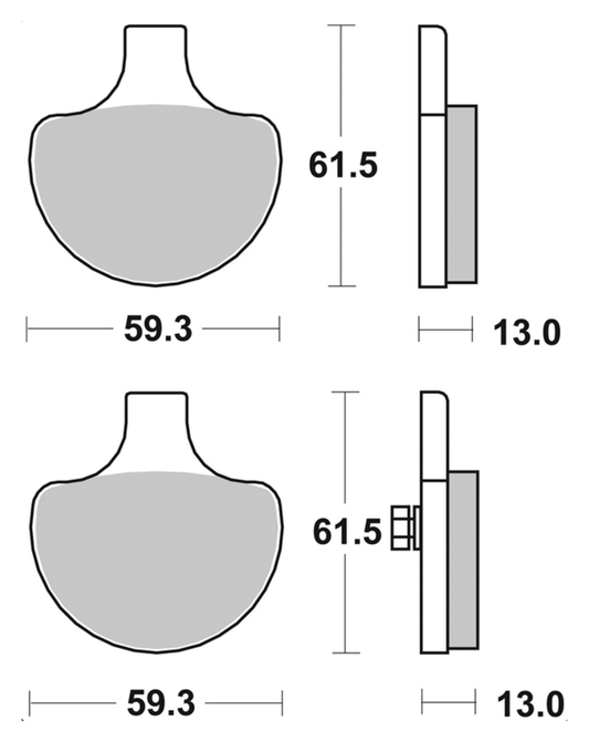 SBS HF Brake pads HD84-99 front
