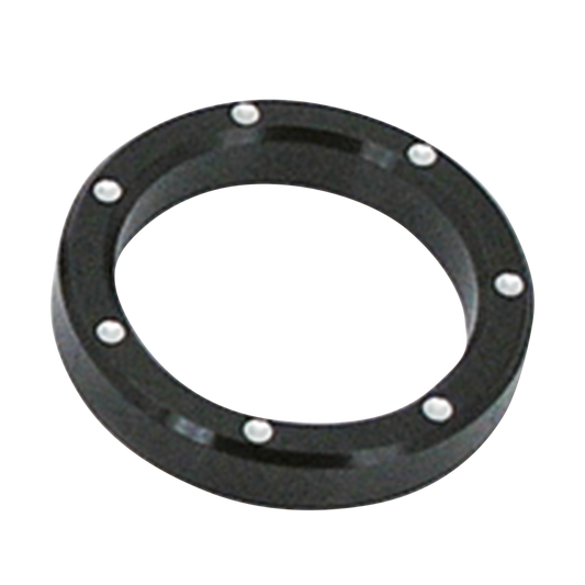GZP Blck&Silver Dimple billet bezels