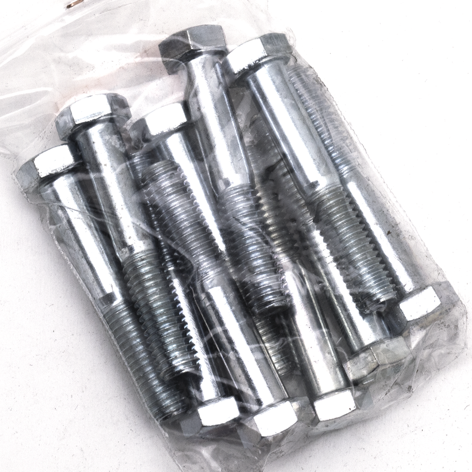 10pck hex bolt 3/8-16x2-1/4" UNC zinc