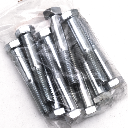 10pck hex bolt 3/8-16x2-1/4" UNC zinc