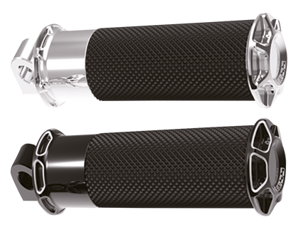 BEVELLED FUSION FOOTPEGS, CHR