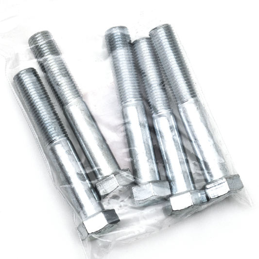 5pck hex bolt 7/16-20x2.750" UNF zinc