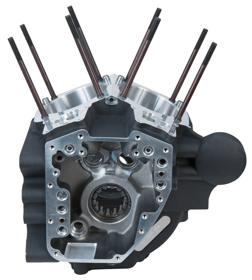 S&S Crankcase assy stock blck FXD06-17