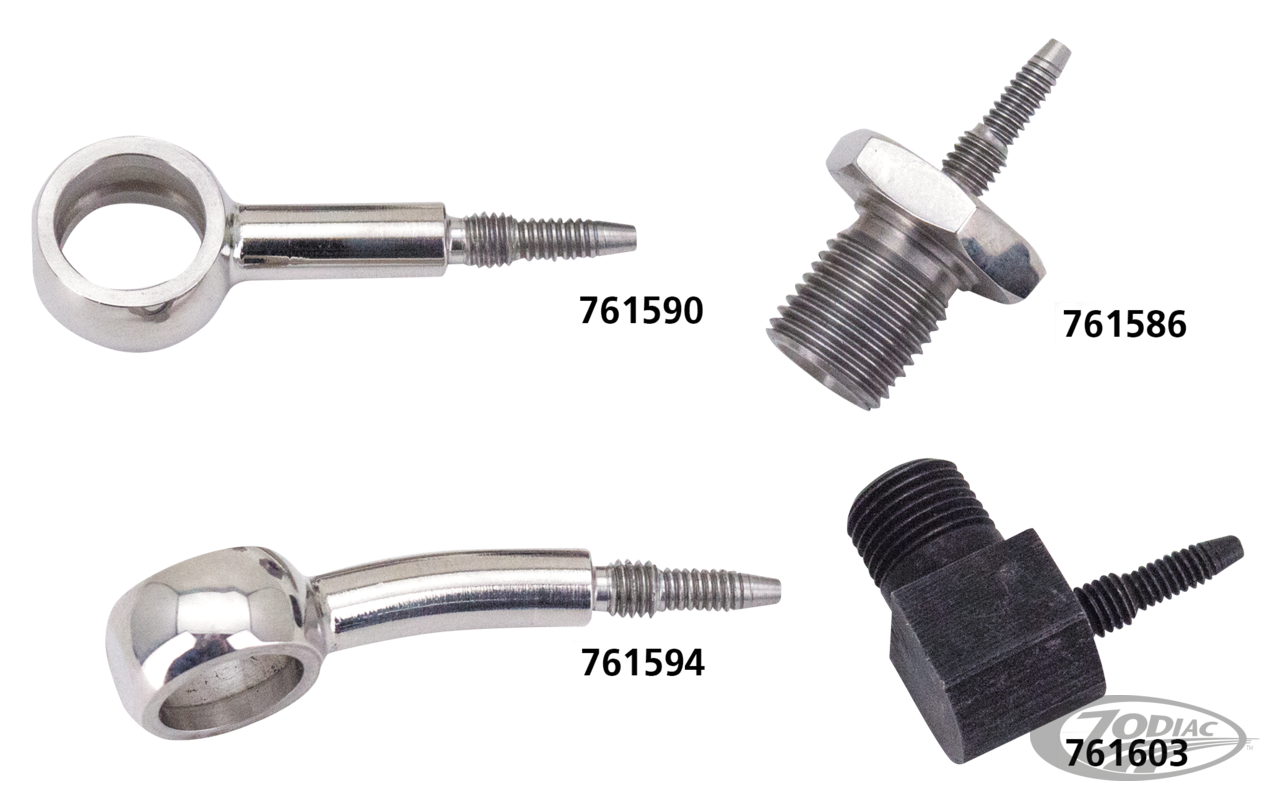 Inox Sniper 7/16" straight banjo