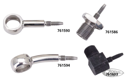 Inox Sniper 7/16" straight banjo