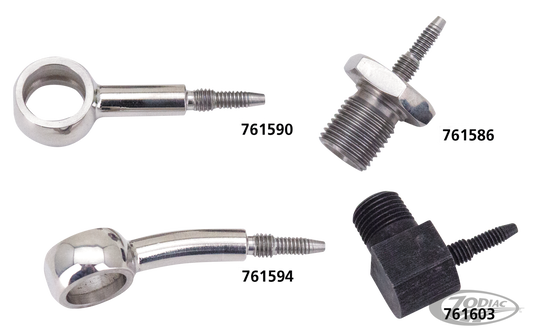 Inox Sniper 7/16" straight banjo